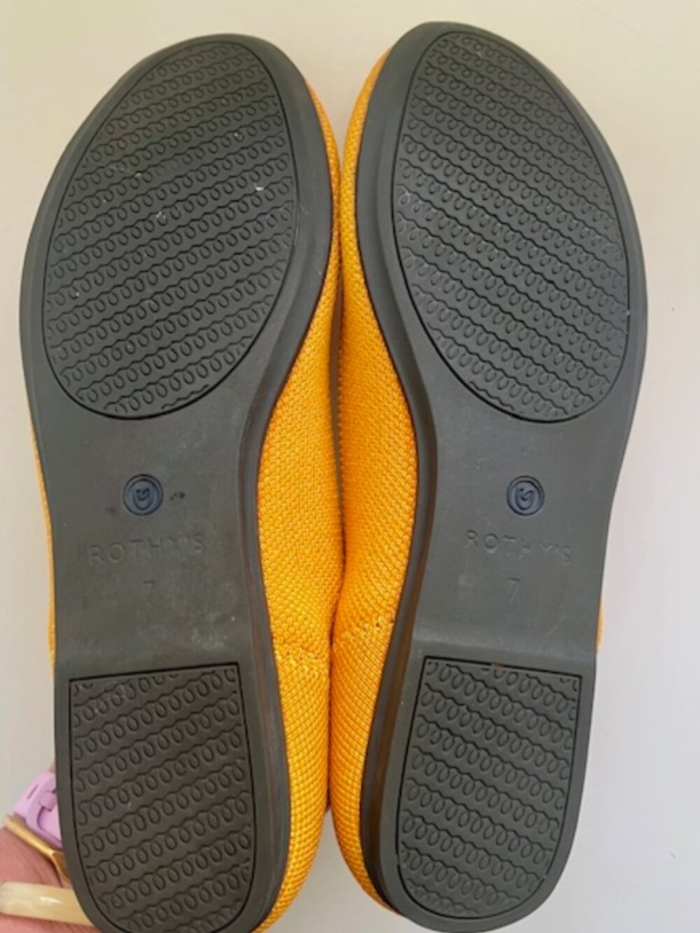 Rothy's The Daily Flat in Retired Marigold Colorway | Size 7 - Picture 5 of 5